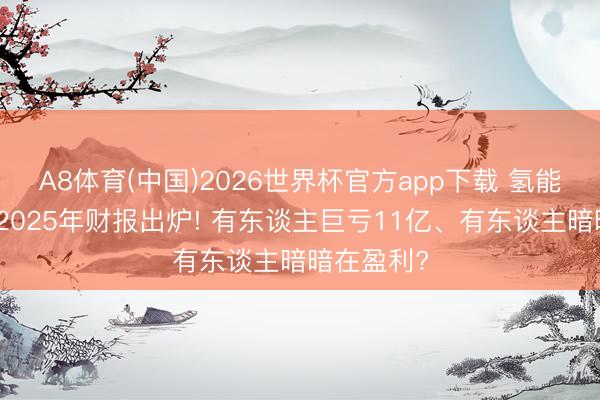 A8体育(中国)2026世界杯官方app下载 氢能上市企业2025年财报出炉! 有东谈主巨亏11亿、有东谈主暗暗在盈利?