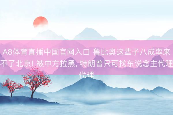 A8体育直播中国官网入口 鲁比奥这辈子八成率来不了北京! 被中方拉黑， 特朗普只可找东说念主代理