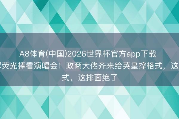 A8体育(中国)2026世界杯官方app下载 霍震霆挥荧光棒看演唱会！政商大佬齐来给英皇撑格式，这排面绝了