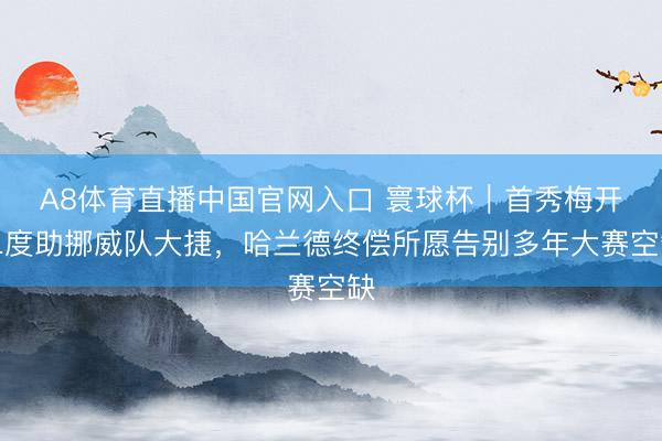 A8体育直播中国官网入口 寰球杯｜首秀梅开二度助挪威队大捷，哈兰德终偿所愿告别多年大赛空缺